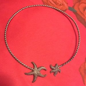 Sterling Silver Sea Stars Chocker